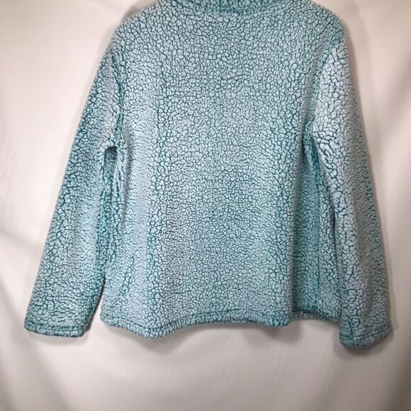 Disney Lilo and Stitch Ohana Family Soft Sweater Pullover Large Faux Fur Blue - Picture 5 of 6